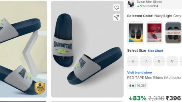 Flipkart | Red Tape Men Slides @396

🔗