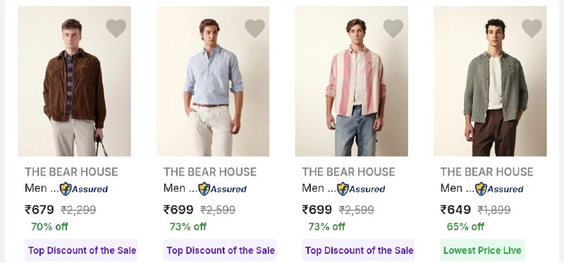 💥The Bear House Clothing 

Under Rs.699🔥

🔗 https://fkrt.co/nYKu7s