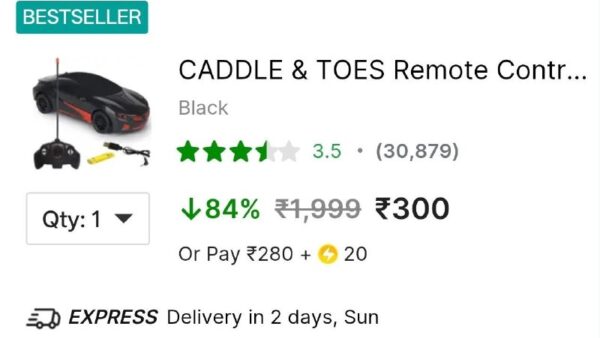 Flipkart | CADDLE & TOES Remote Control