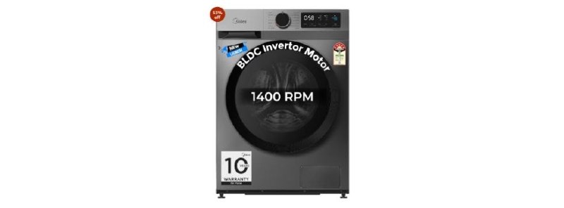 💥Midea 9 Kg 5 Star, Self Clean
