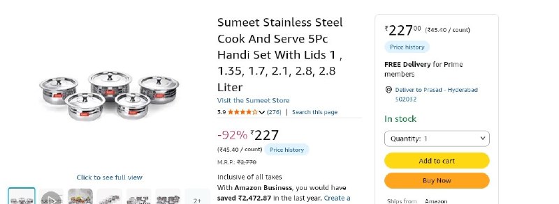Loot @ 227🔥

🔗https://amzn-to.co/QJuGmT