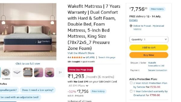 Lowest :  King Size Mattress.

@ 5680🔥