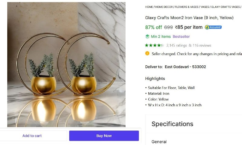 🔥  Iron Vase @ ₹85

🔗 https://bilty.co/PNpf7a