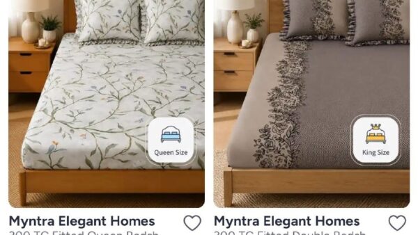 Myntra | Frilled Bedsheet at min 60%