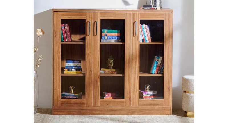 💥Home Centre | Quadro 3-Door Book Cabinet