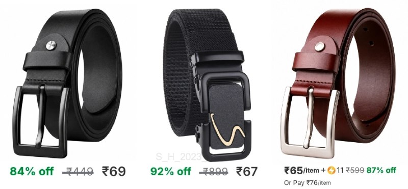 🔥  Best Deals on Men’s Belt

₹69 : 🔗