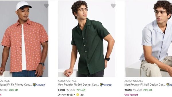 Flipkart Lowest : Men’s Casual Shirts Upto