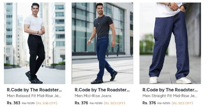 💥Myntra : Roadster Jeans Starts ₹337🔥

Men’s :