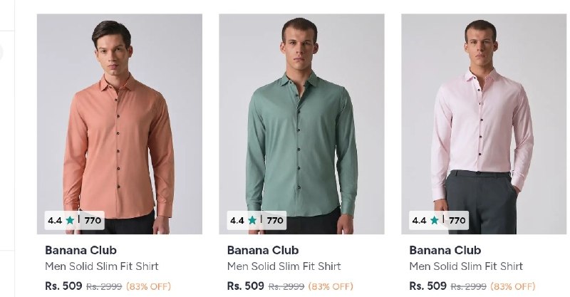 💥Upto 84% Off On Banana Club Clothing.

From