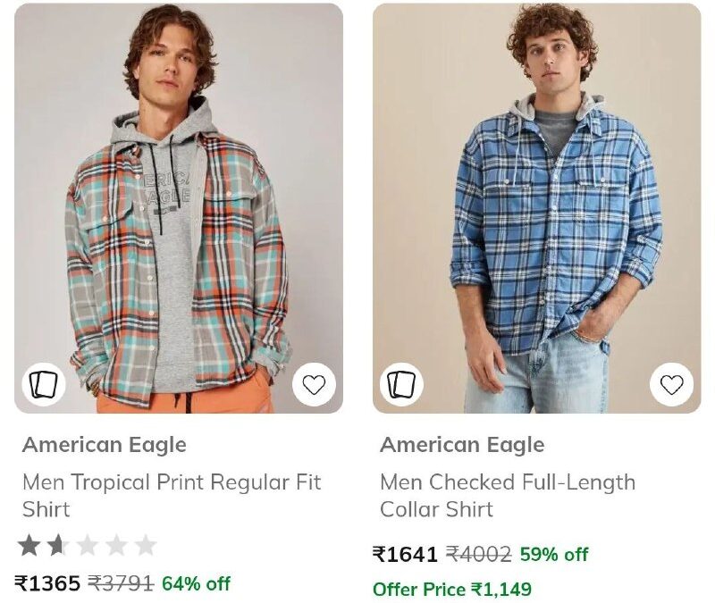 Ajio | American Eagle Min 50%
https://ajiio.co/M36T2k

CLARKS Min