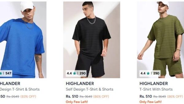 Myntra Loot : Highlander Men Clothing Starts