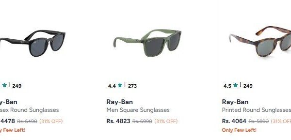 Myntra Loot : Ray Ban: Min 30%