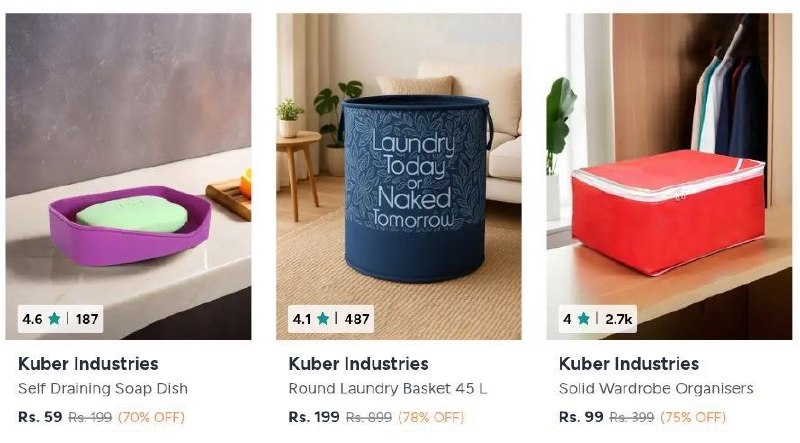 🔥 MYNTRA BUDGET UTILITY DEALS

🧺 Organisers Under
