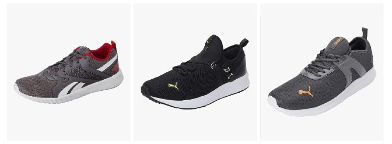 💥Adidas, Reebok & Puma Shoes 

Starts @