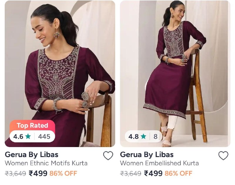 Myntra | Upto 87% Off On Libas
