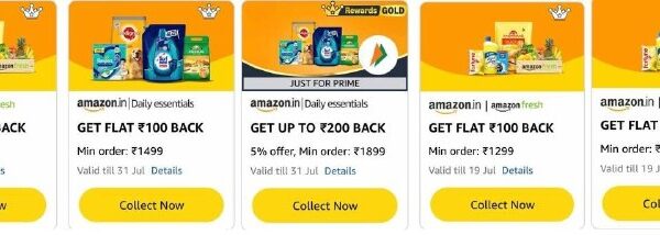 🛒Amazon Fresh Deal : Upto ₹300 Cashback

•