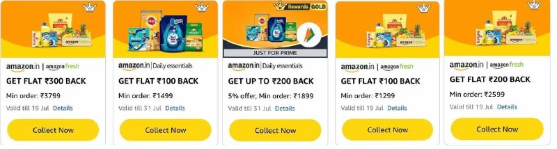 🛒Amazon Fresh Deal : Upto ₹300 Cashback

•