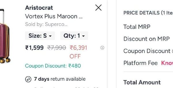💥Myntra Loot : Branded Luggage 

Starts @