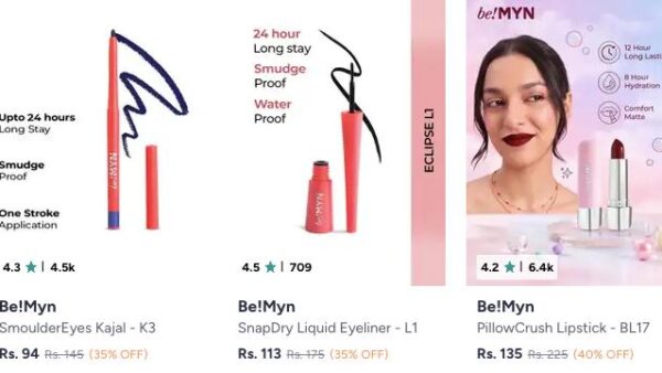 Myntra: Upto 50% Off on Be!Myn Beauty