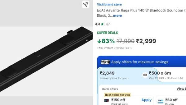 💥boAt Aavante 140 W Bluetooth Soundbar 

💰Deal