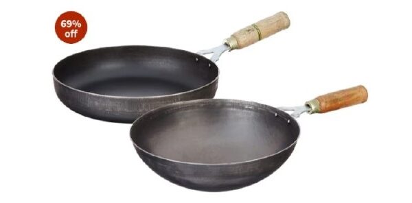 💥 Solimo Sheet Metal Iron Cookware Set