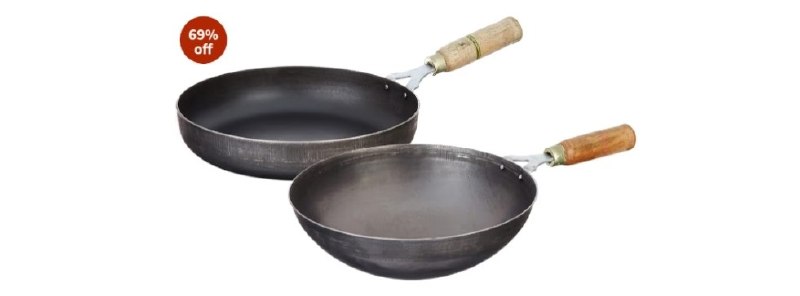 💥 Solimo Sheet Metal Iron Cookware Set