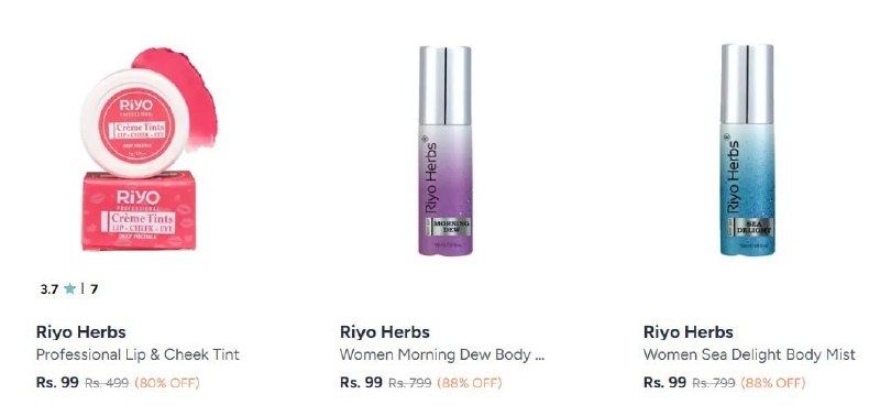 Myntra | Upto 80% Off on Riyo
