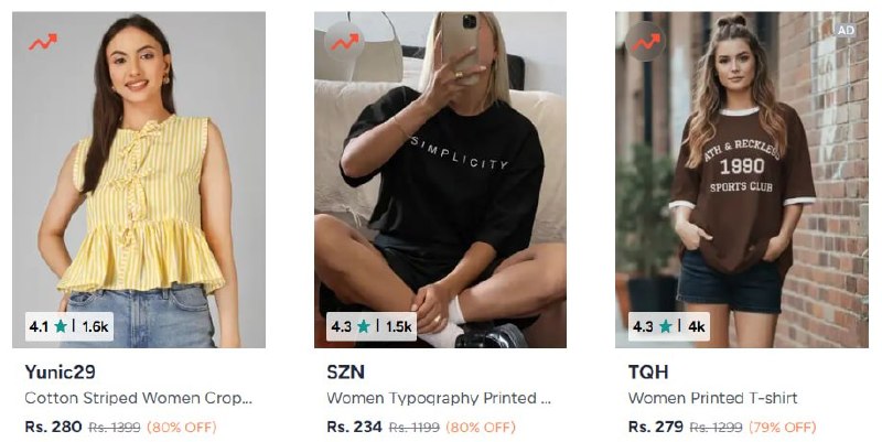 Myntra | Upto 80% off On Women’s