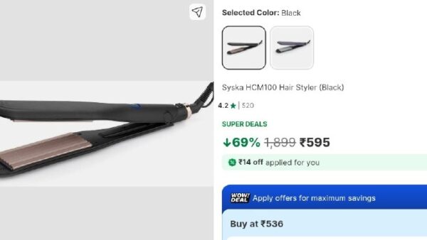 💥Syska HCM100 Hair Styler 

💰Deal @ 599🔥.