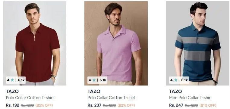 Myntra | Men Polo Collar T- shirts