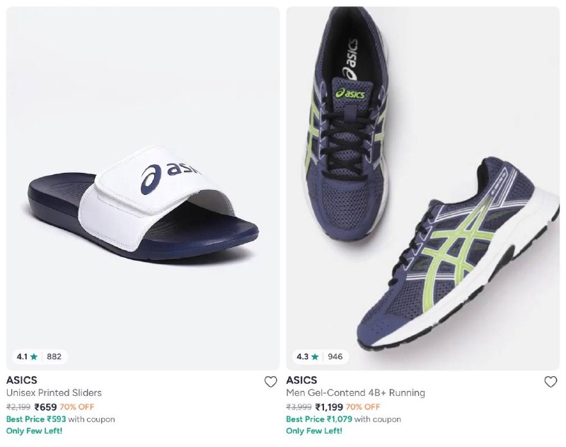 Myntra | Upto 70% Off On ASICS