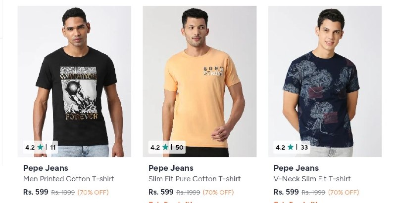 💥Myntra : Flat 70-75% Off On Pepe