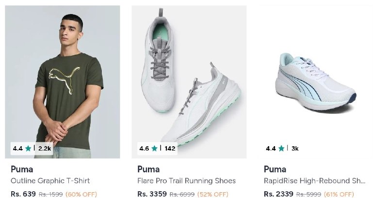 💥Upto 70% off on Puma Clothing &