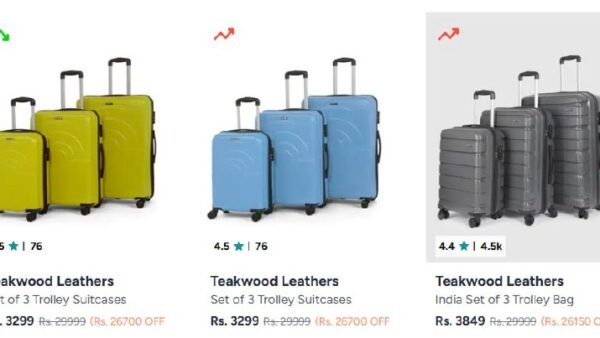 Myntra | Teakwood Leathers Set Of 3