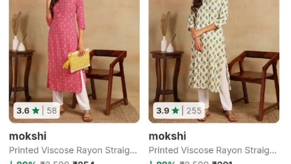 Flipkart | Mokshi Women Kurta Upto 90%
