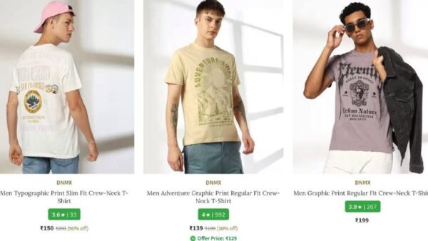 AJIO Loot : Topwear Clothing Under ₹199

Men’s