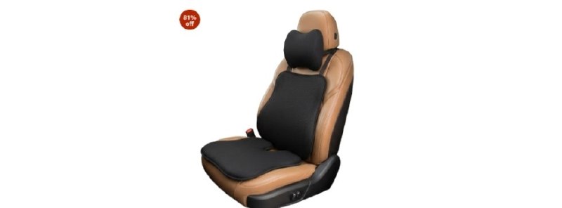 Amazon Basics Memory Foam Car Comfort Combo