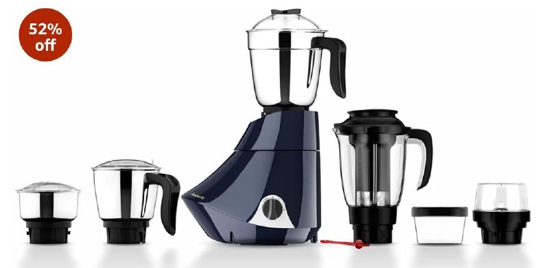 Loot 😱😱

💥Butterfly Smart Plus 750W Mixer Grinder