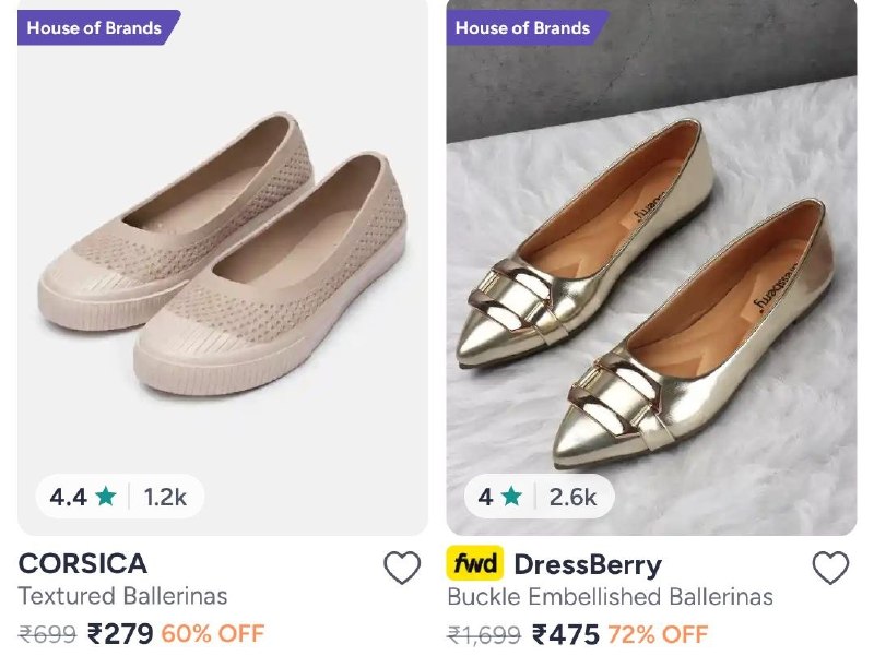 👠MYNTRA FOOTWEAR STEALS

🩴 Flats Frenzy Under ₹399