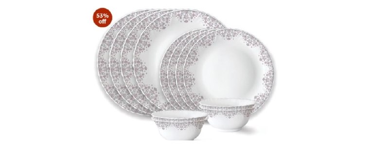 💥Larah by Borosil Lark Fluted Series Opalware