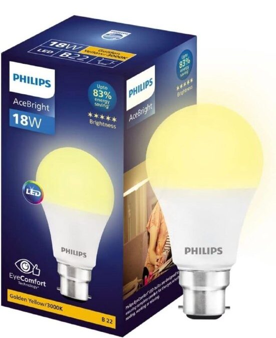 Philips 18W LED Bulb @162.

https://amzn-to.co/ekf8cS