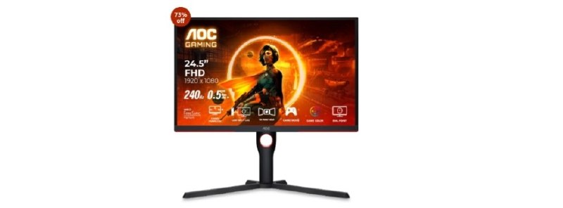 💥AOC 25G3ZM/BK 24.5″ FHD Gaming Monitor

💰Deal