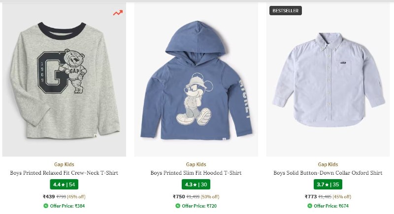 Ajio | Use Coupon GAPKIDSDEAL to get