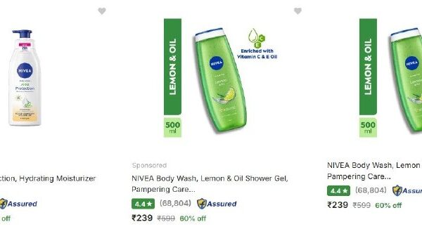 Flipkart | Upto 65% Off On Nivea
