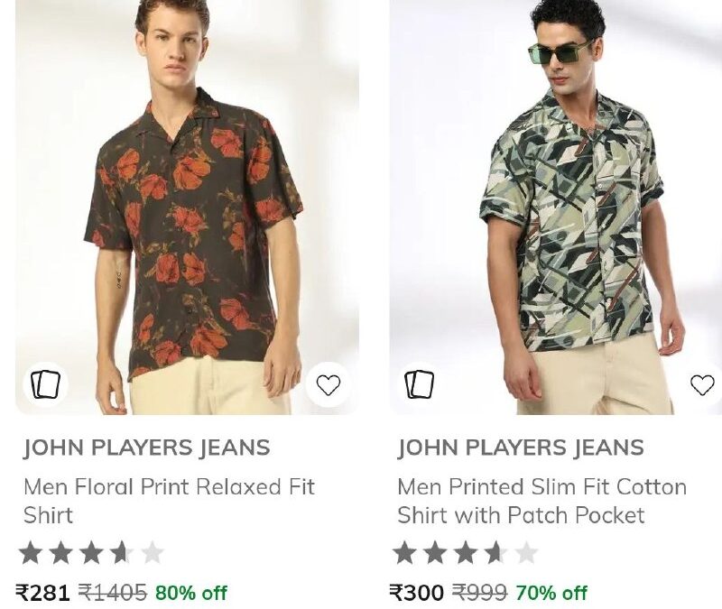 AJIO : Upto 70% Off : John
