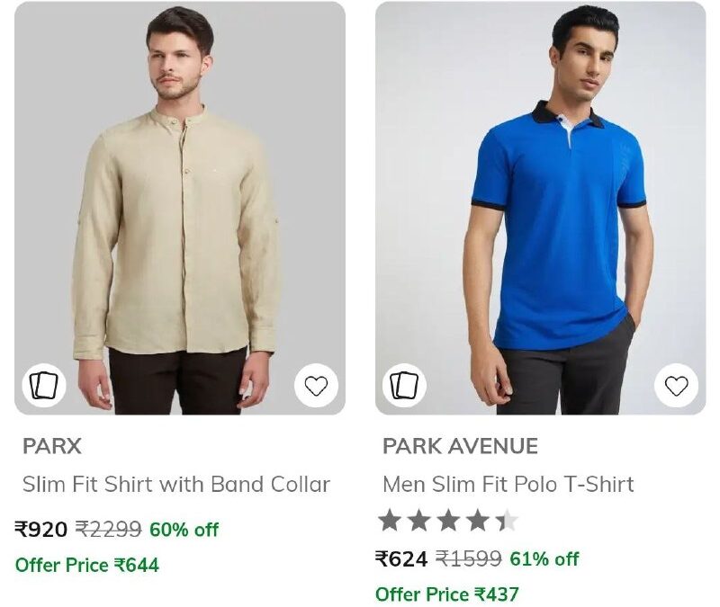 Ajio | Raymond , Park Avenue &