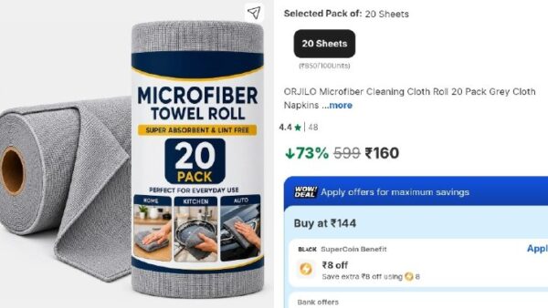 💥GRAB : Microfiber Towel Roll (20 Pack)

💰Deal