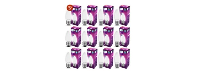 💥PHILIPS 4 Watt 400-Lumen LED Frosted Candle