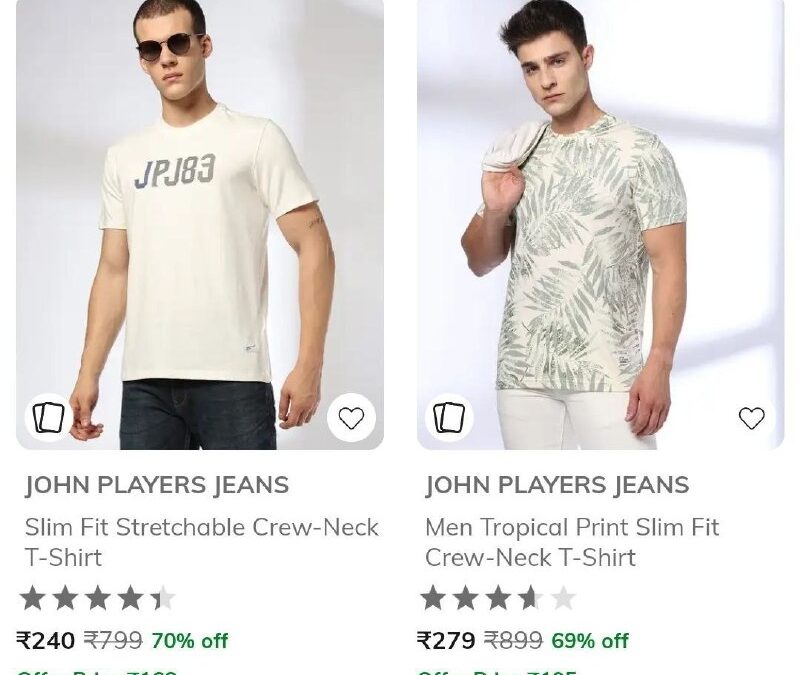 AJIO : Upto 70% Off : John