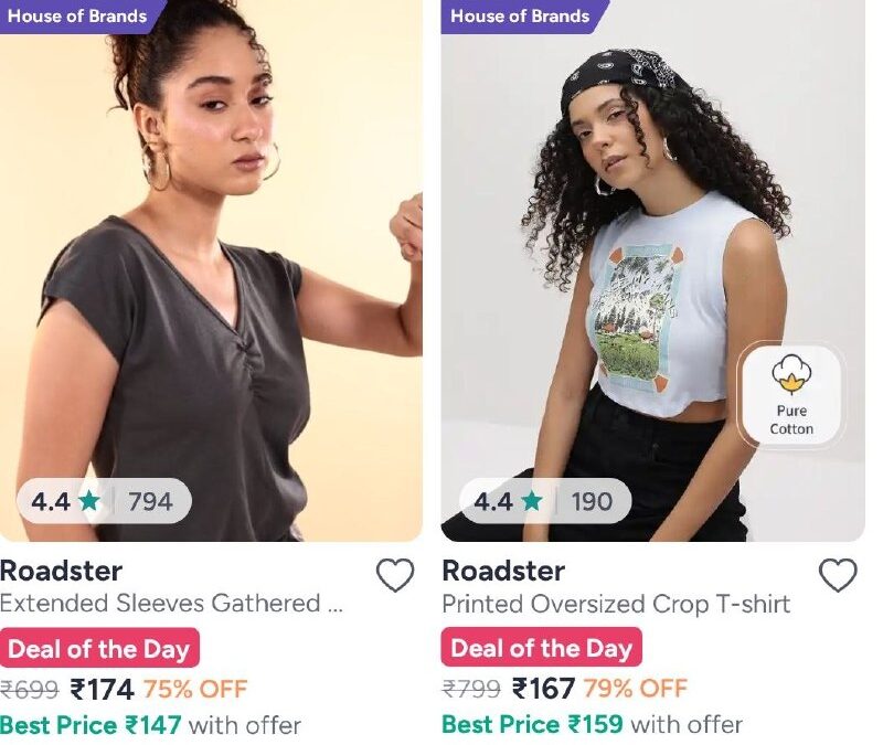 🔥MYNTRA  GGS WOMEN’S LIMITED-TIME DEALS! 💃🛍️

👕